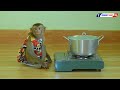 Adorable Monkey Luna Sit In Plate Waiting Eat Boil Eggs