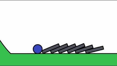 Physics with dominoes