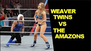 WWE 2K17 Amazons Elissa & Erin Vs Heath & Hunter Weaver - Mixed Tag Team WWE 2K17 Amazons Elissa & Erin Vs Heath & Hunter Weaver - Mixed Tag Team
