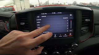 How to Change Units in Dodge RAM REBEL 1500 II ( 2019 - now ) - Set New Speed Units