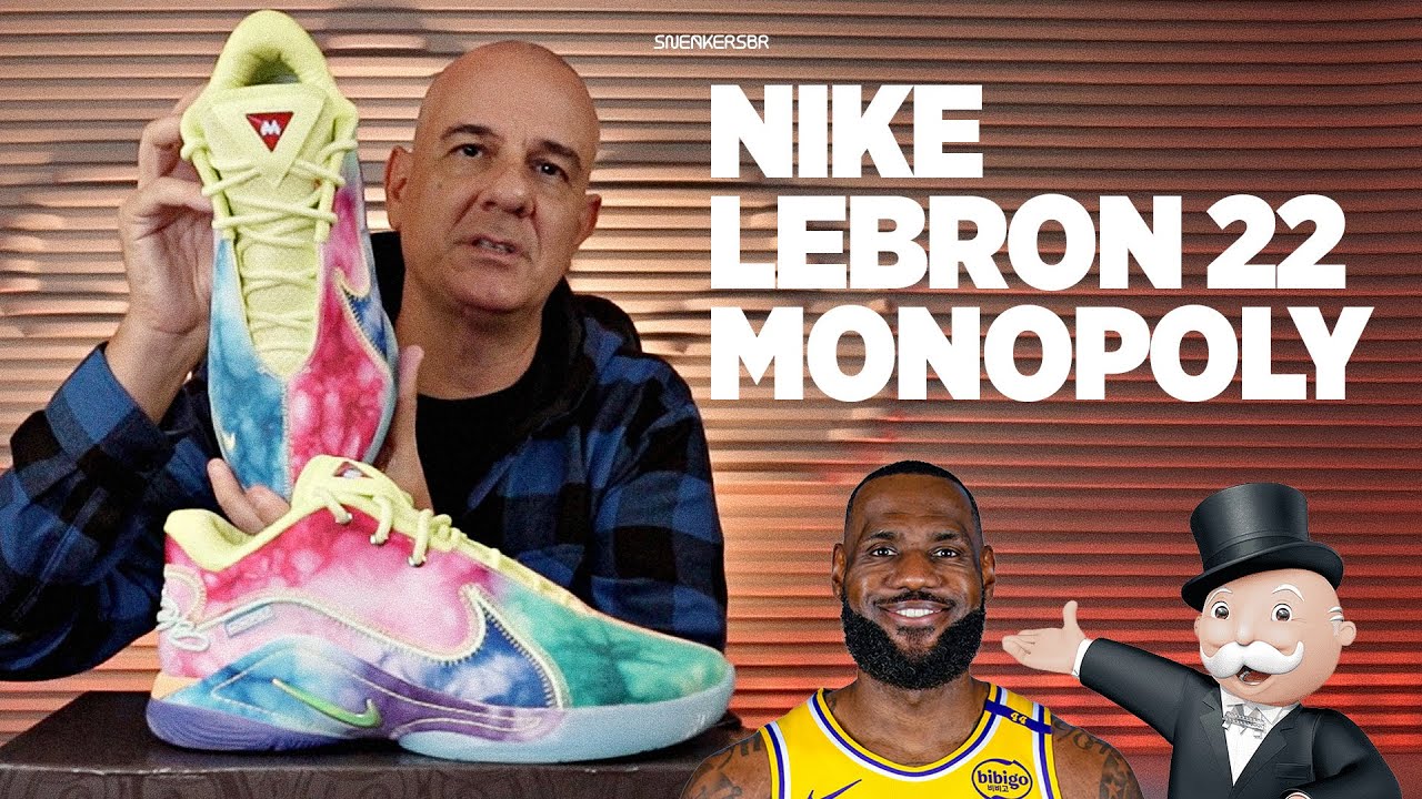 JOGUE MONOPOLY COM LEBRON JAMES | UNBOXING+REVIEW Nike LeBron 22 x