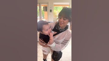 Jenna Ortega with her niece yesterday | so cute #jennaortega #wednesdaydance #family