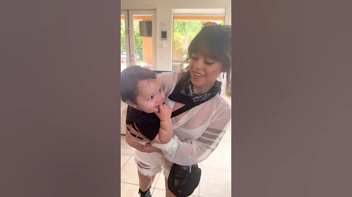 Jenna Ortega with her niece yesterday | so cute #jennaortega #wednesdaydance #family
