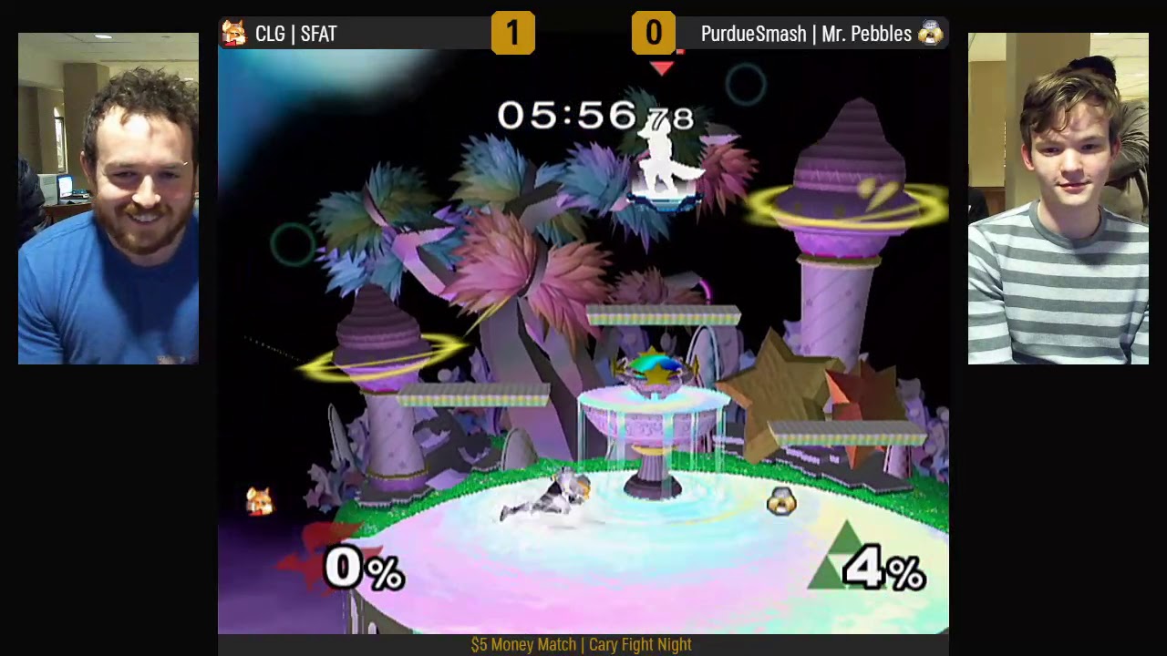 Cary Fight Night - Money Match - (Fox) CLG | SFAT vs PurdueSmash | Mr. Pebbles (Sheik)