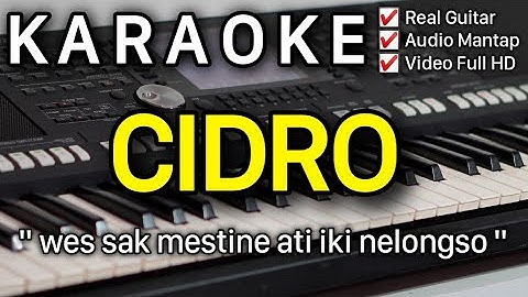 CIDRO Karaoke Nada Pria Rendah || Didi Kempot