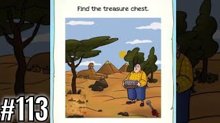 Braindom 2 Riddle Level 113 Find the treasure chest - Gameplay Walkthrough Solution screenshot 3