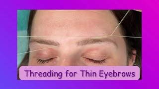 Eyebrow Threading | Thin Eyebrows #eyebrowthreading 