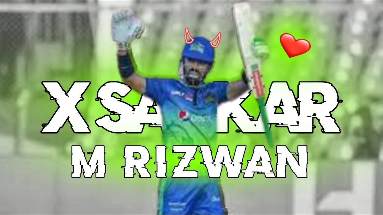 M Rizwan in fire X Sarkar by Cricket video editer - YouTube