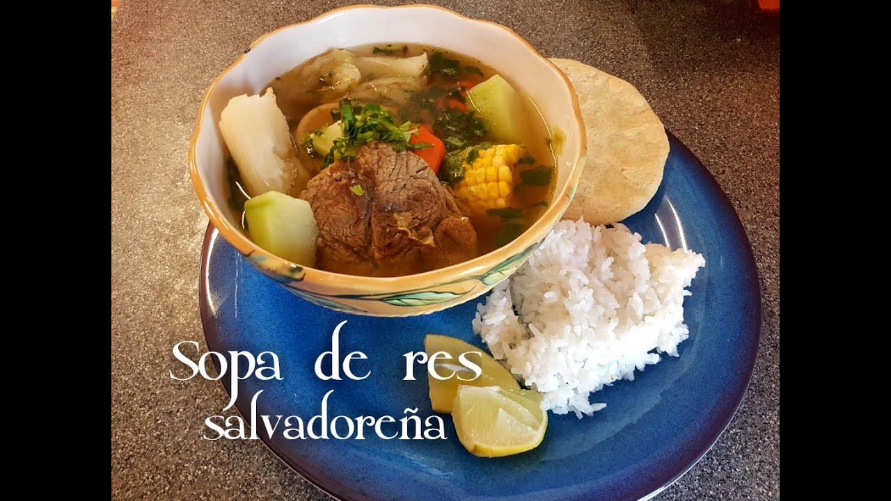 SOPA DE RES SALVADOREÑA YouTube