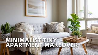 Minimalist Tiny Apartment Makeover: From Boring to STUNNING