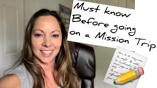 Must know before going on a Mission Trip! Packing, passports, and more things you need to know