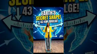Earth is NOT Actually Round!#AmazingFacts#YouTubeShorts#EarthScience #SpaceFacts #viral