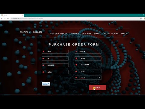 Supply chain management system project using Java and MySQL