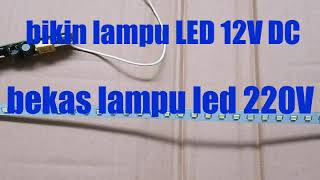 (Simpel) Tutorial Memasang Lampu LED Strip 3 Mata SMD 5050 ke Colokan Listrik. 
