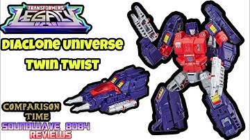 Transformers Legacy Diaclone Universe Twin Twist Comparison Time Review