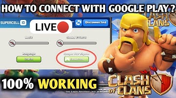 how to connect my coc account with google play || disconnect from supercell I