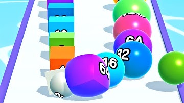 Ball Run 2048 ! All Levels Gameplay Walkthrough Max Levels New Update Part 16 android, ios