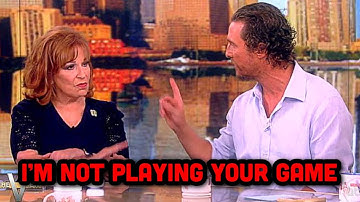 Joy Behar SHUT DOWN By Matthew McConaughey After Asking This ONE Question