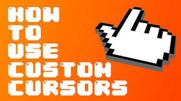 ✓ Tutorial - How To Use A Custom Cursor