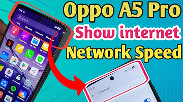 Oppo A5 pro show network internet speed