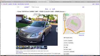 Craigslist/ebay Car listings (fake, ok, and terrible) Part 1. Camry-Acura-AUDI-Nissan