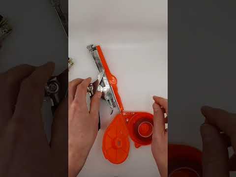 Степлер для підв'язки винограду LOSSO SC-8105 (тапенер), скоби (1 уп.), стрічка для підв'язки (10 шт), відео 2