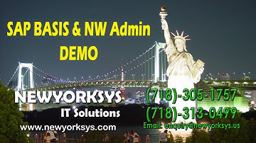 SAP BASIS AND NETWEAVER Administration Online Training Demo Class Tutorial - Full HD