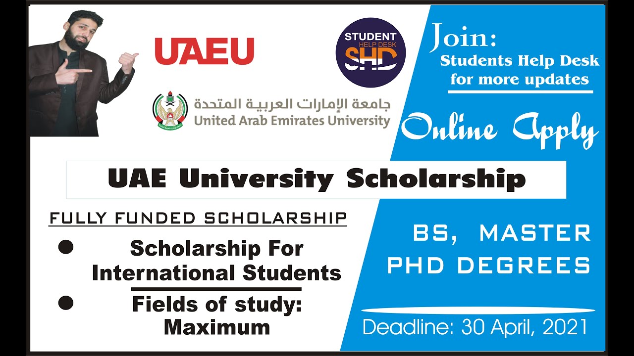 phd in uae university with scholarship