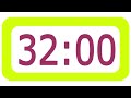 32 Minutes Countdown Timer with Alarm Bomb Sound colour ⏰🔔