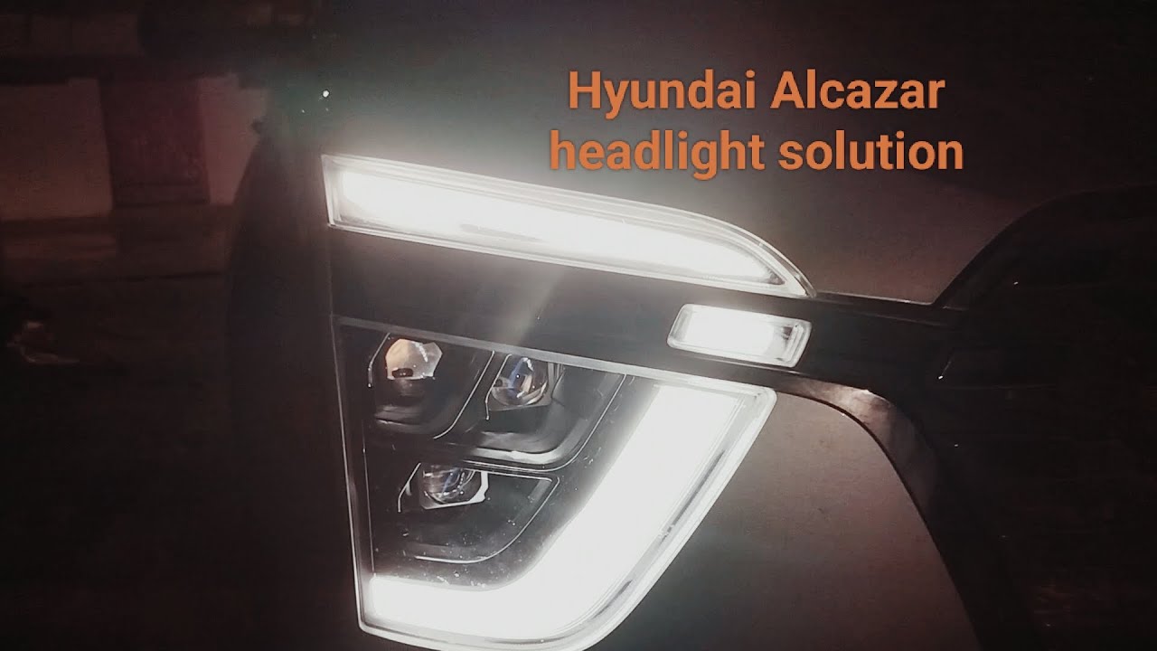 Hyundai Alcazar Headlight solution upgrades led 1.5 projector light # ...