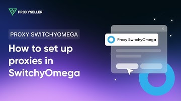 Proxy configuration in a Proxy SwitchyOmega extension