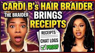 CARDI B  HAIRBRAIDER AND STEFON DIGGS CHEF ARE BACK WITH MORE RECEIPTS