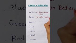 Colours in Indian Map and its meanings #indianmap #colours