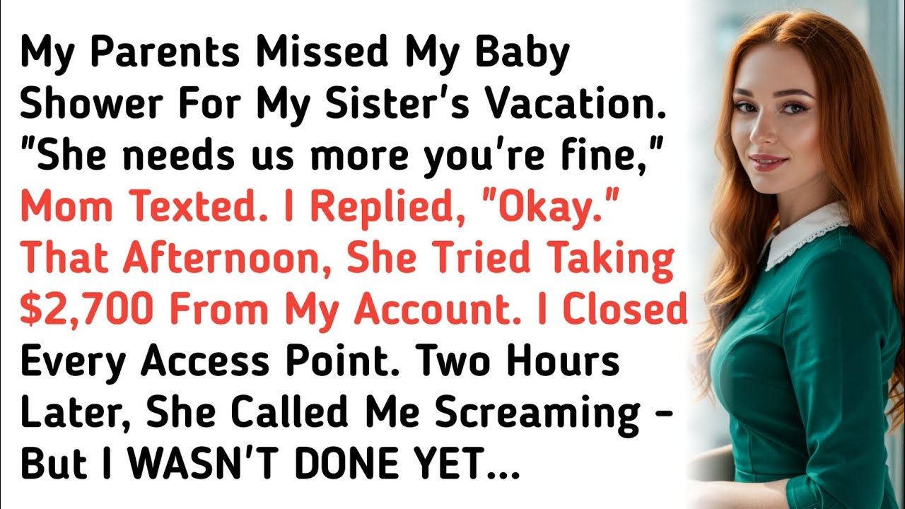 My Parents Missed My Baby Shower For My Sister's Vacation. 