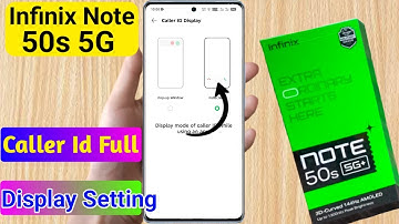 Infinix note 50s caller id full screen setting | how to use caller id full screen infinix note 50s