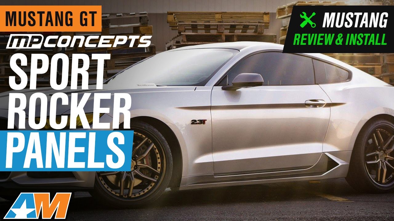 Rocker Mustang 2015-2021 - Concepts Unpainted GT Install Sport YouTube Panels; MP Review &