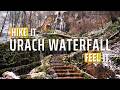 Embark on the MOST MAGICAL Snowy Hike to Urach Waterfall | Swabian Alb, German Trails