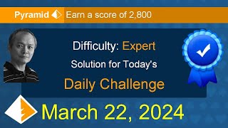 Microsoft Solitaire Collection: Pyramid - Expert - March 22, 2024