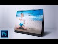 How To Design Desk Calendar 2021 In Photoshop | In-Depth Tutorial | Free Calendar Template | PE65