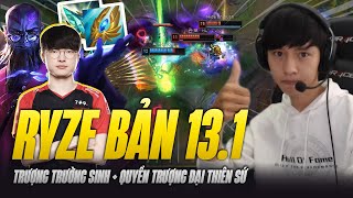 FAKER VÀ GIÁO ÁN RYZE BẢN 13.1 GÁNH TEAM CỰC KHỎE VỚI TRƯỢNG TRƯỜNG SINH + QUYỀN TRƯỢNG ĐẠI THIÊN SỨ