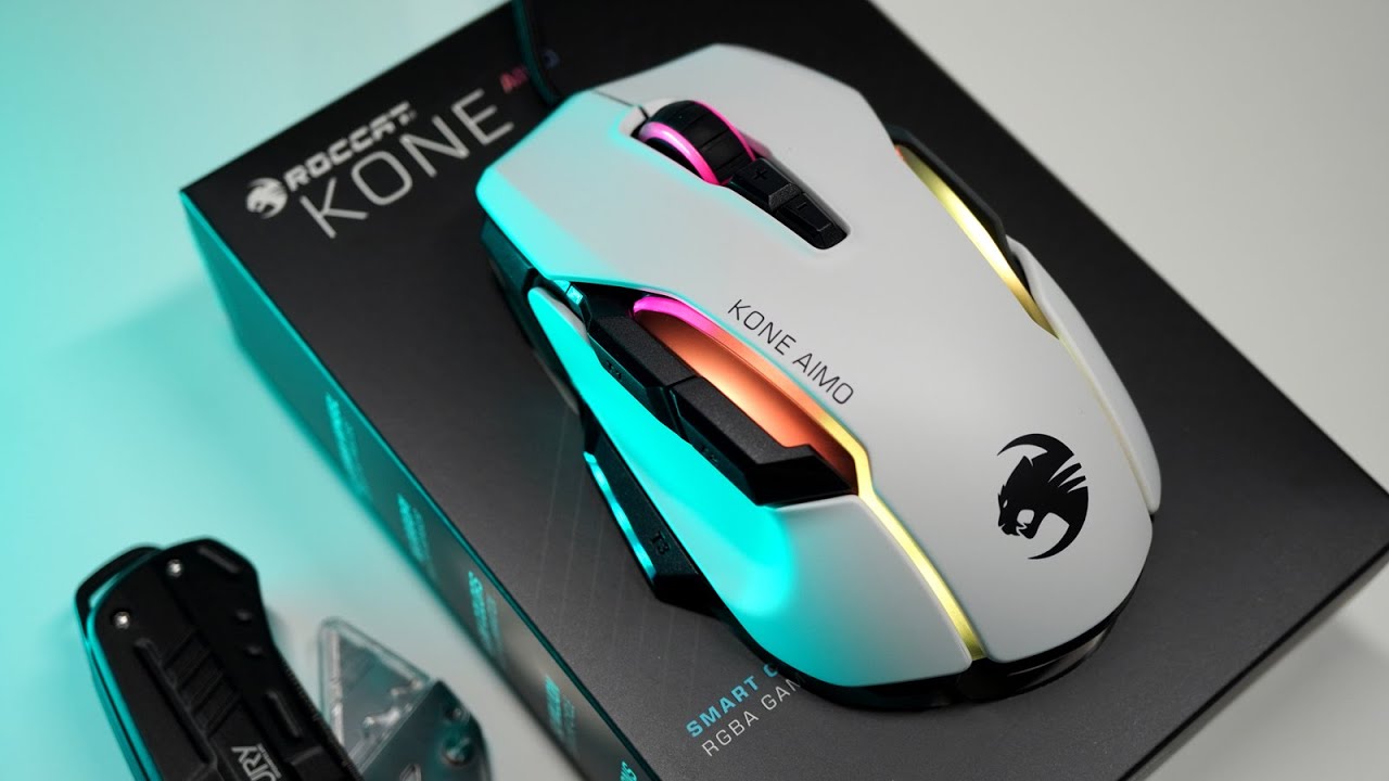 Souris gamer ROCCAT Kone AIMO Remastered Blanc