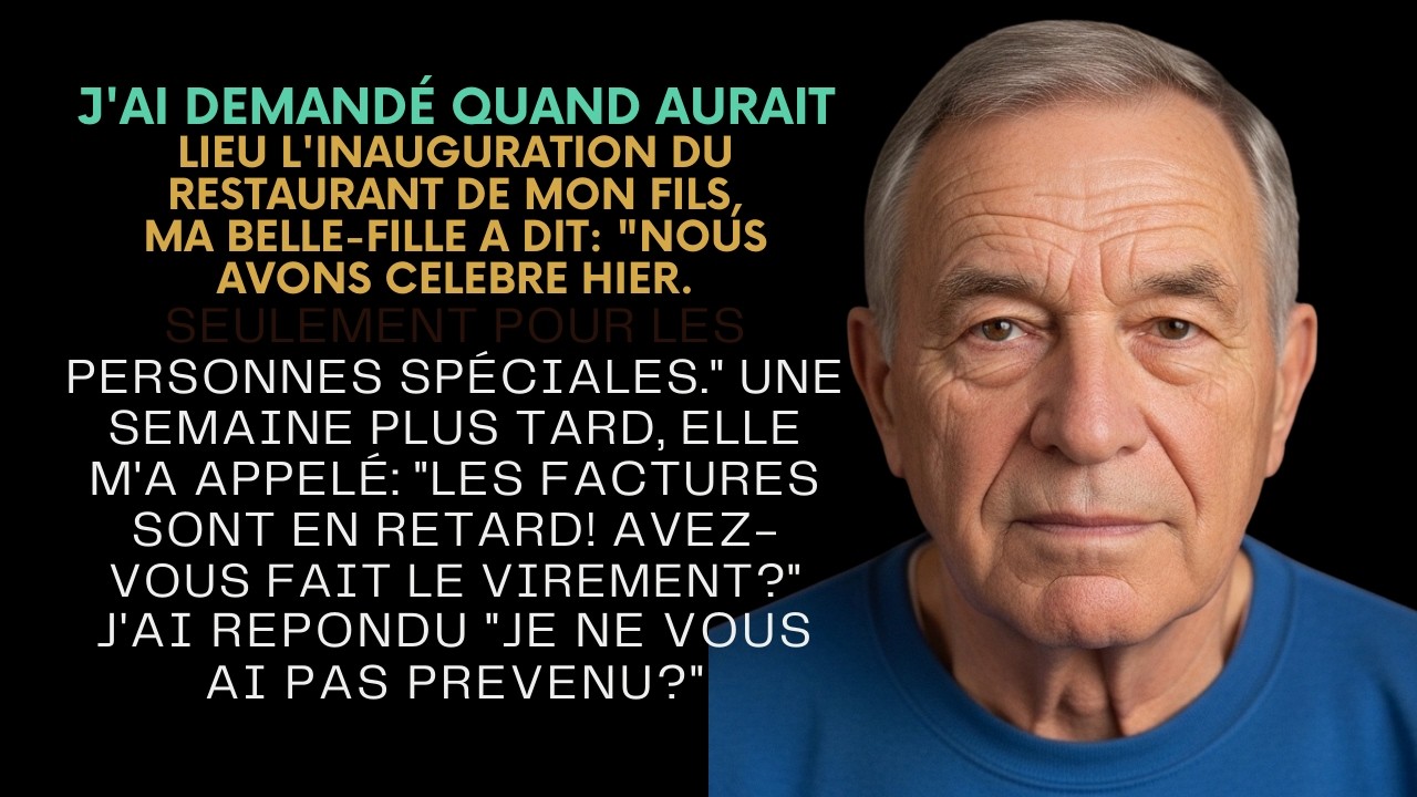 MA BELLE FILLE A DIT ： ＂ON N'INVITE QUE LES SPÉCIAUX＂ EN M'EXCLUANT    MA RÉPONSE L'A CHOQUÉE