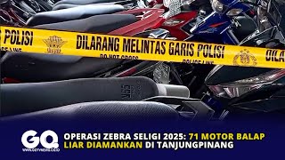 Operation Zebra Seligi 2025: 71 Illegal Motorcycles Seized in Tanjungpinang