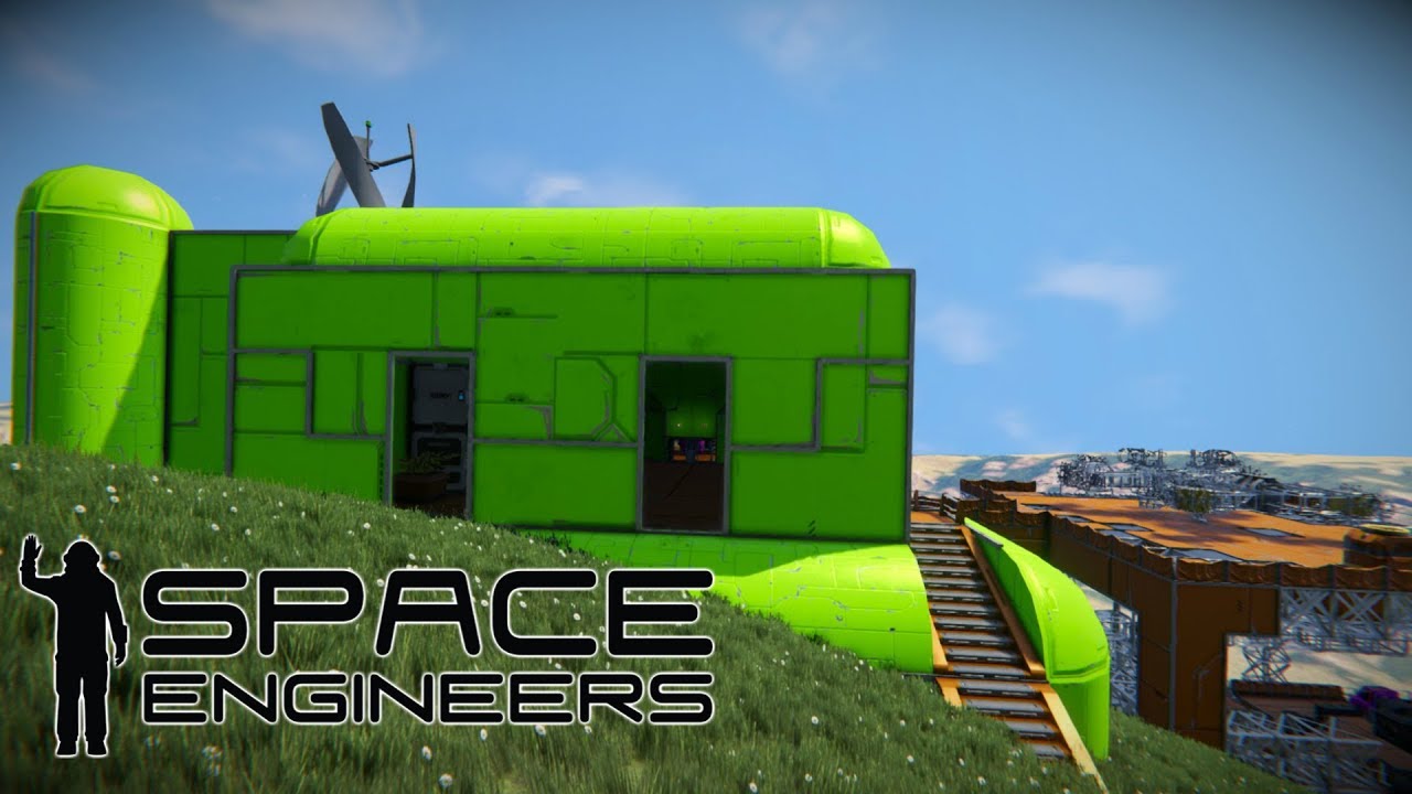 Base Tour & Building A Small Hydrogen Ship! Space Engineers Survival