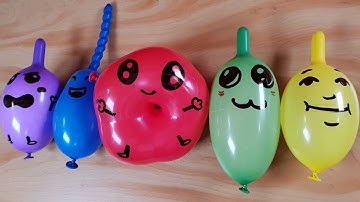Making Crunchy Slime with Funny balloons Satisfying Slime video