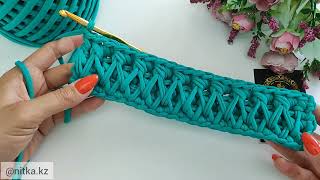 Amazing Crochet Handbag with Honeycomb Pattern The video tutorial Crochet Pattern