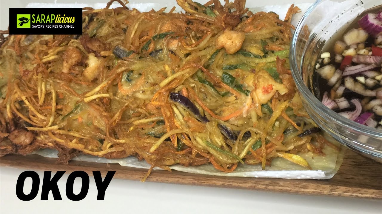 OKOY Recipe (Vegetable and Shrimp Fritters) YouTube