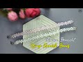 DIY Flower Bracelet Using Rondelle Beads Easy and Simple | Beaded Bracelet Tutorial