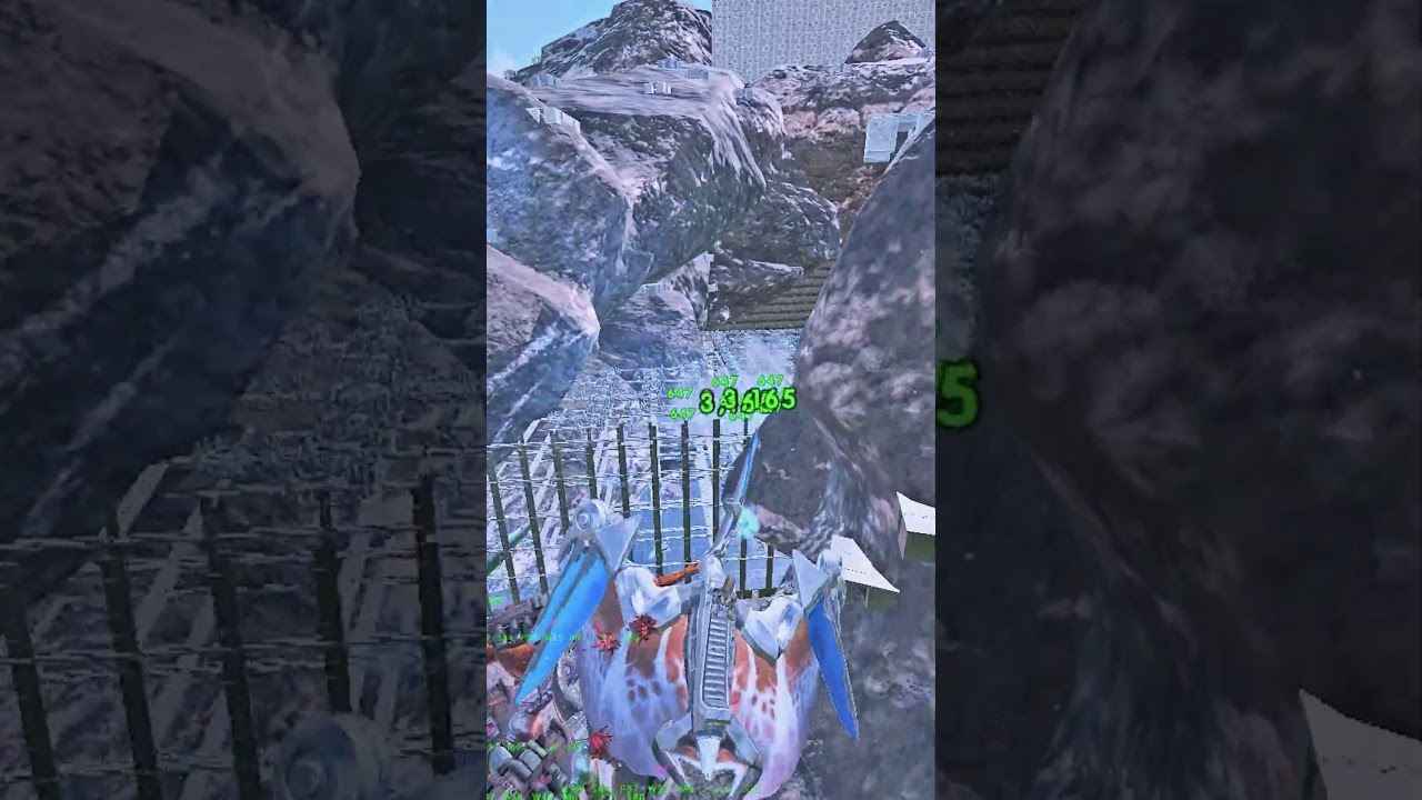 ark diplodocus with tapejara vs turrets 