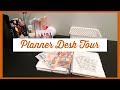 PLANNER DESK + OFFICE TOUR 2021 // Sticker Organization & Planner Supplies
